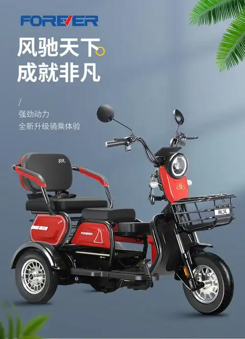 代步车女士带棚接送孩子成人三轮电瓶电动车可进电梯免安装整车发货