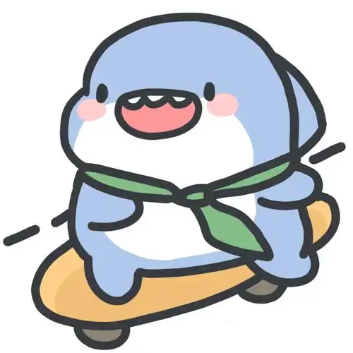 可爱鲨鱼头像 图源:@picshu 67