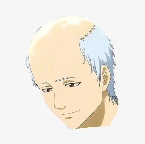 两鬓白发光头男性头像素材png免抠素材新图网