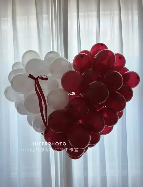 婚房布置简易爱心气球