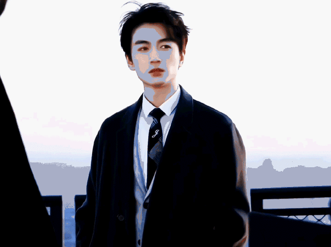 陈晓好港风##陈晓港风西装造型