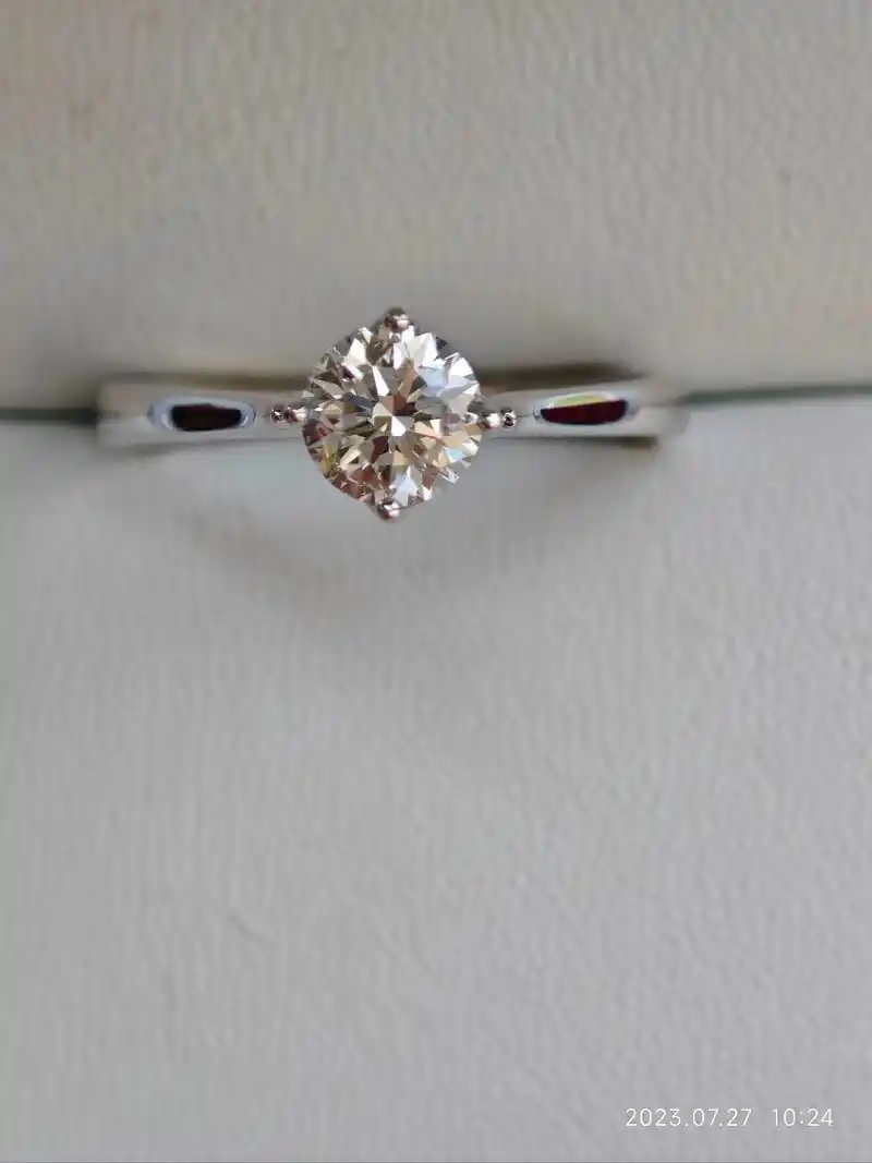 周大福绝版天鹅71分钻石戒指钻戒67圈口15号 周大福绝版天鹅71分