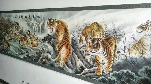  追问 我有幅谭乐丹的九虎图,可以帮我看看吗