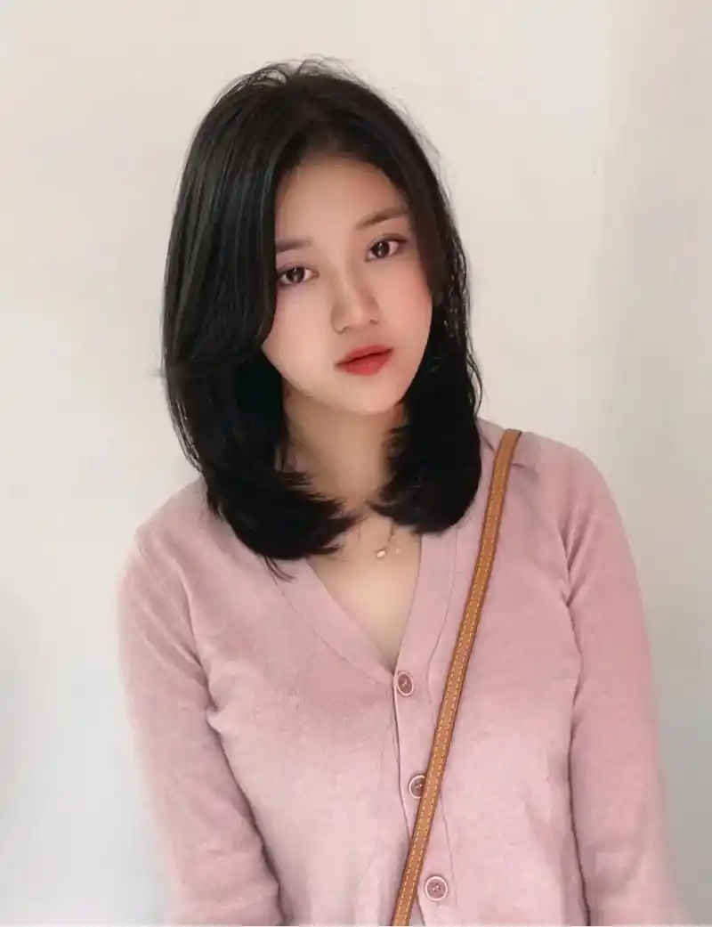 锁骨发.圆脸肉肉脸初恋锁骨发~简直不要太适合很 蓬松 这个长 - 抖音