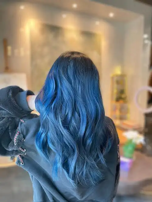 温哥华造型设计海洋蓝画染