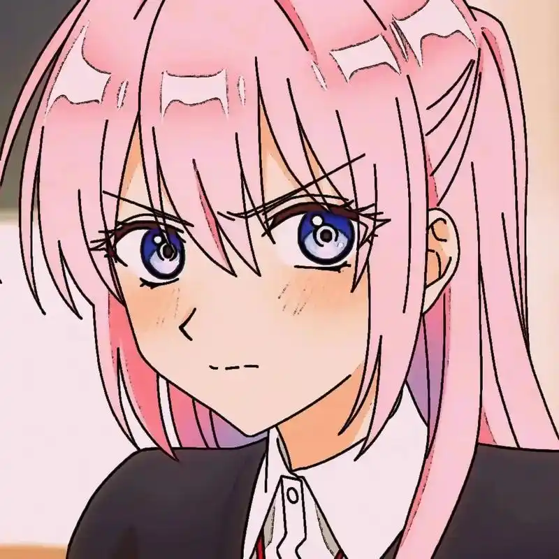 可爱的粉毛 #粉毛 #动漫 - 抖音