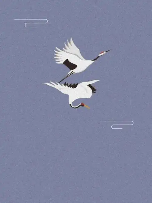 古风仙鹤壁纸_壁纸_古风_古风壁纸_素材_壁纸