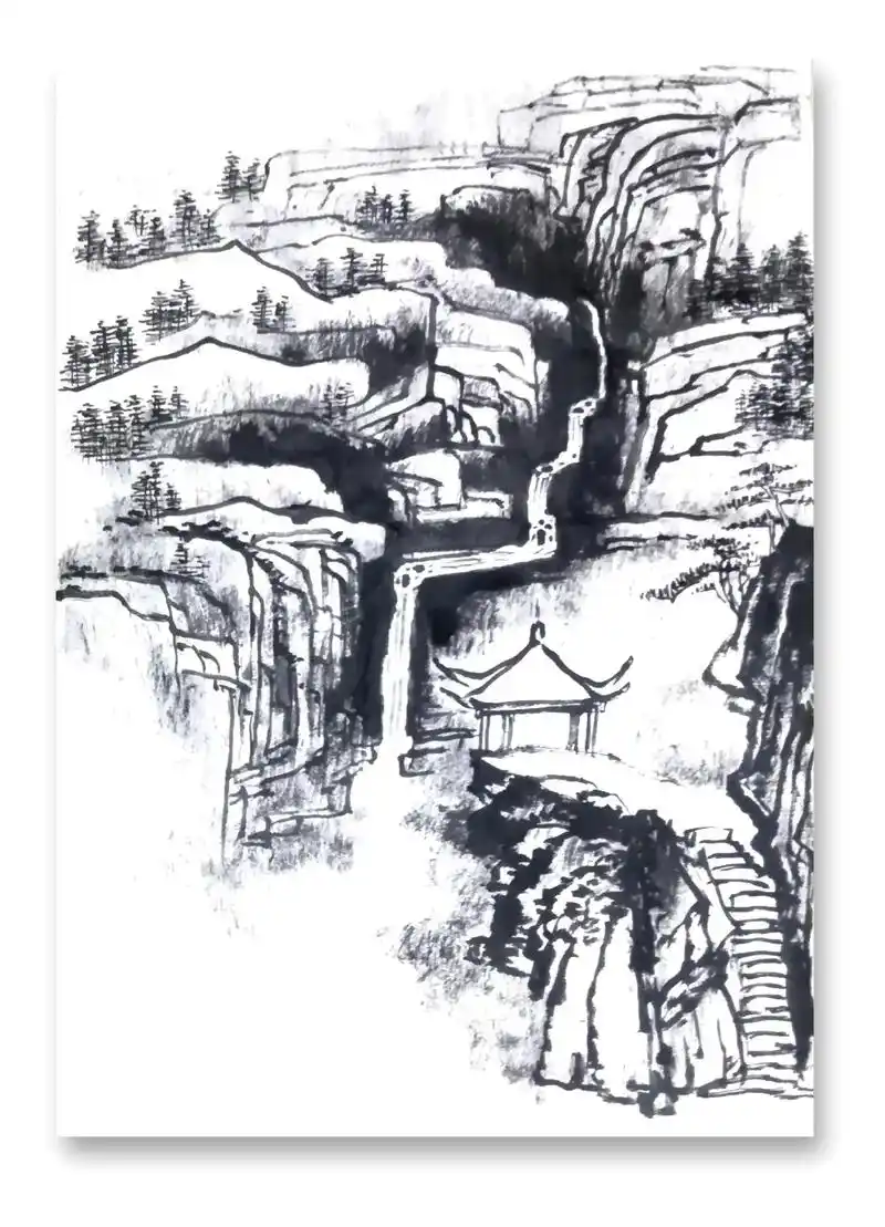 山水画起稿过程分几步,很重要