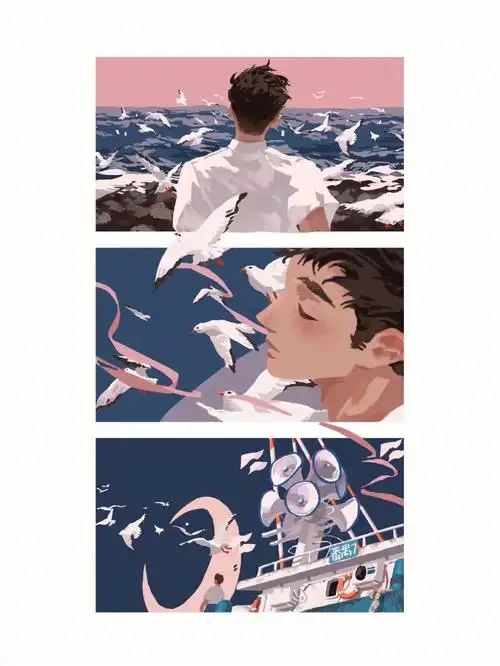 531拼接插画壁纸三格拼接超好看