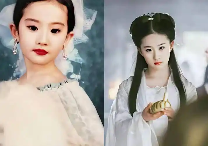 女明星从小美到大刘亦菲从小就是天仙杨幂好可爱