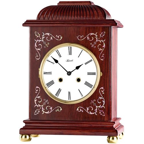 老式上发条坐钟欧式复古客厅高档打点报时钟表hd329 刺猬紫檀德国14天