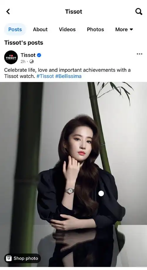 天梭全球品牌代言人刘亦菲#演绎的小美人bellissima系列全新广告