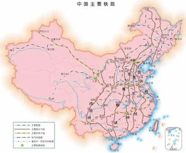 以下几组铁路线全部穿过长江的是