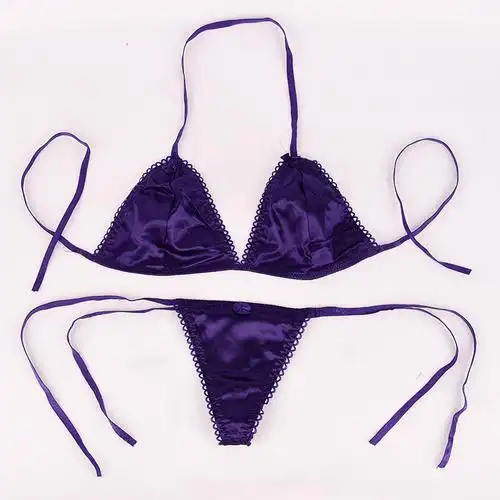 【官方严选】比基尼三点装泳衣性感诱惑女士内衣内裤绑带丁字裤吊带