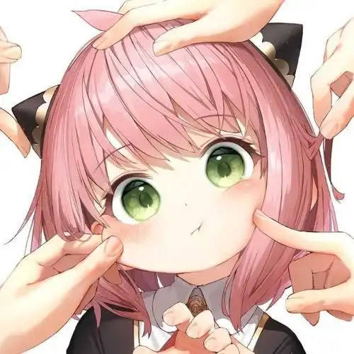 呆萌可爱的卡通动漫女生头像图片