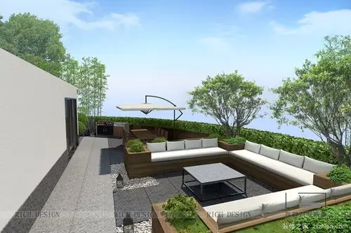 任丘中央公园中式花园效果图