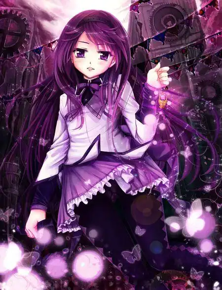 求幽紫色头发紫瞳少女,深海蓝头发蓝瞳少女,嫩粉色头发粉瞳少女,金发