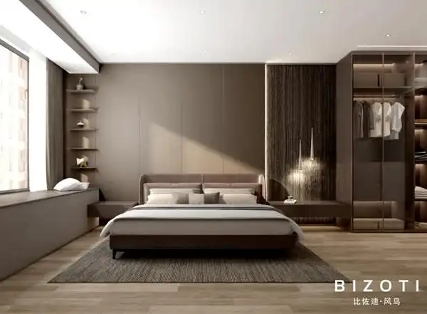 比佐迪风鸟全屋定制案例现代极简需要横向线条