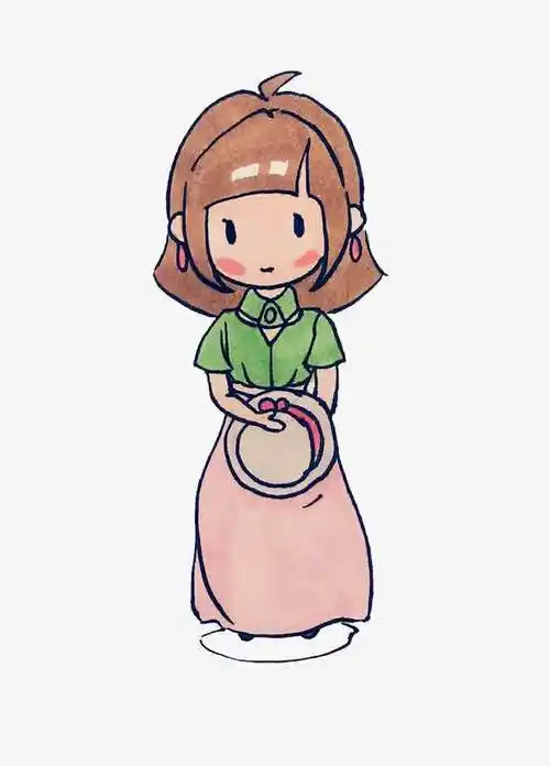 教你画出卡通小女孩小姑娘简笔画漂亮可爱这是一组小女孩简笔画的内容