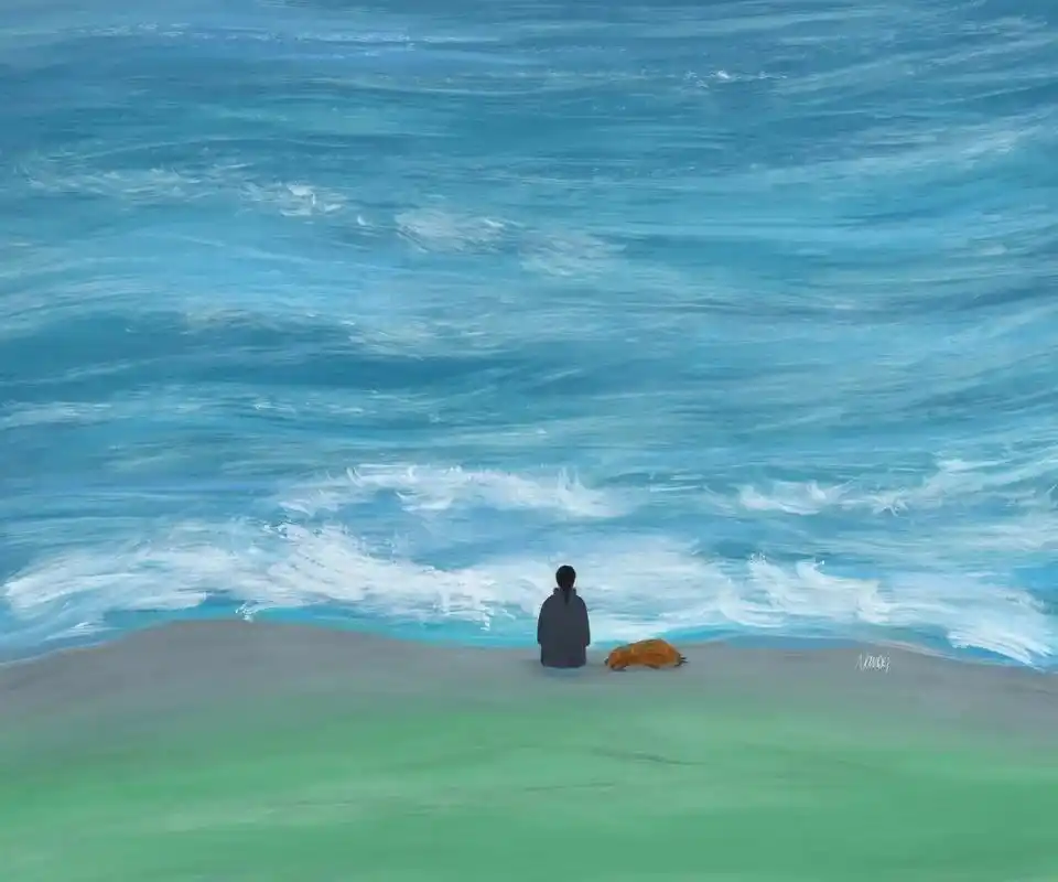 一个人去看海 去林间散步 去花 - 抖音