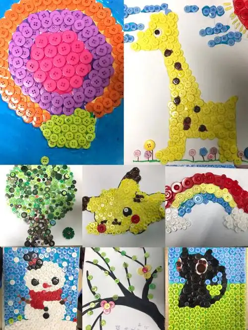 不一样的纽扣画