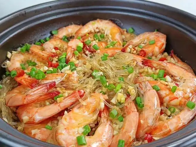 鲜虾粉丝煲超正