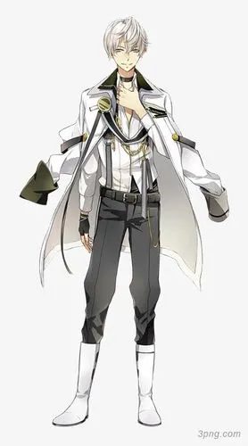 卡通西装男子png素材透明免抠图片-卡通手绘