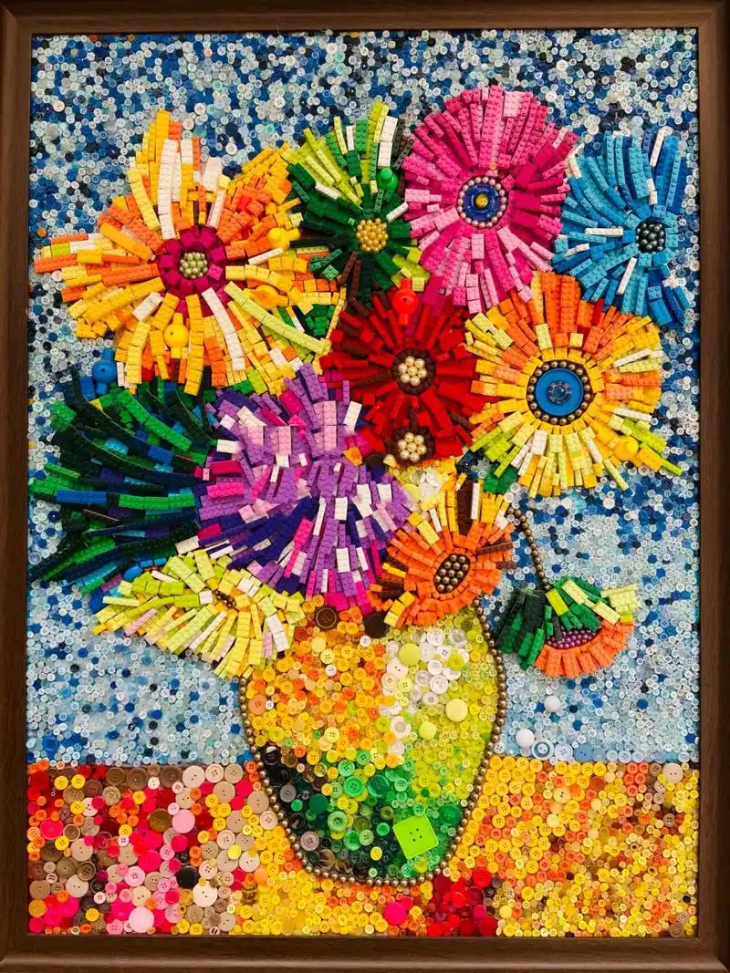 综合材料装饰画/环创 综合材料也能拼贴出好看的装饰画哦!