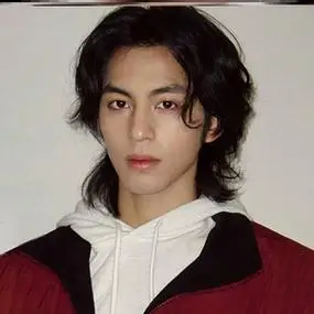 武士头假发男狼尾鲻鱼头假发片日系男帅气全头套长发木村拓哉同款