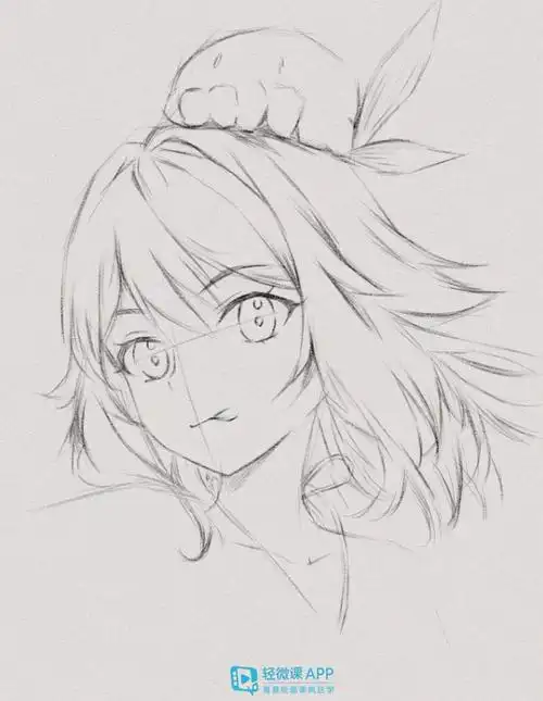 动漫二次元人物素描过程步骤不要错过哦
