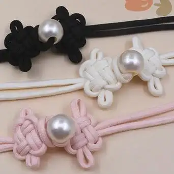 国风中国结盘扣手工编织对扣大号汉服旗袍珍珠纽扣外套装饰扣子