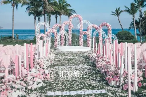 唯美海边婚礼 | 粉色花园