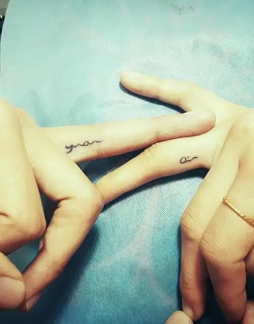 情侣名字_纹身图案手稿图片_ 汪秉昌的纹身作品集