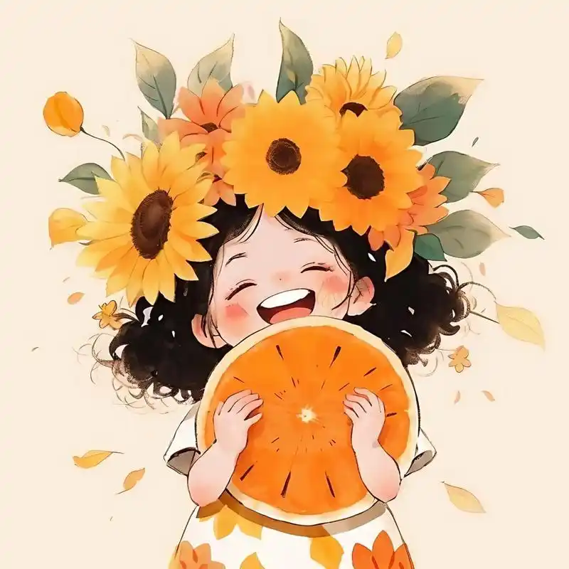 开怀大笑,我忍不住赞叹自己的魅力:"我真的好可爱哦!