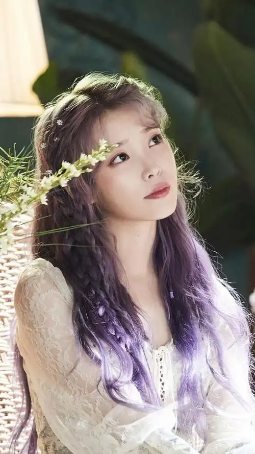 李知恩紫发iu - 堆糖,美图壁纸兴趣社区