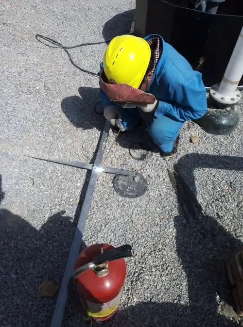 接地扁铁的焊接