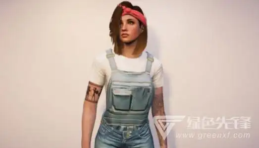 侠盗猎车手5时尚女性定制工作服modgta5工作服补丁