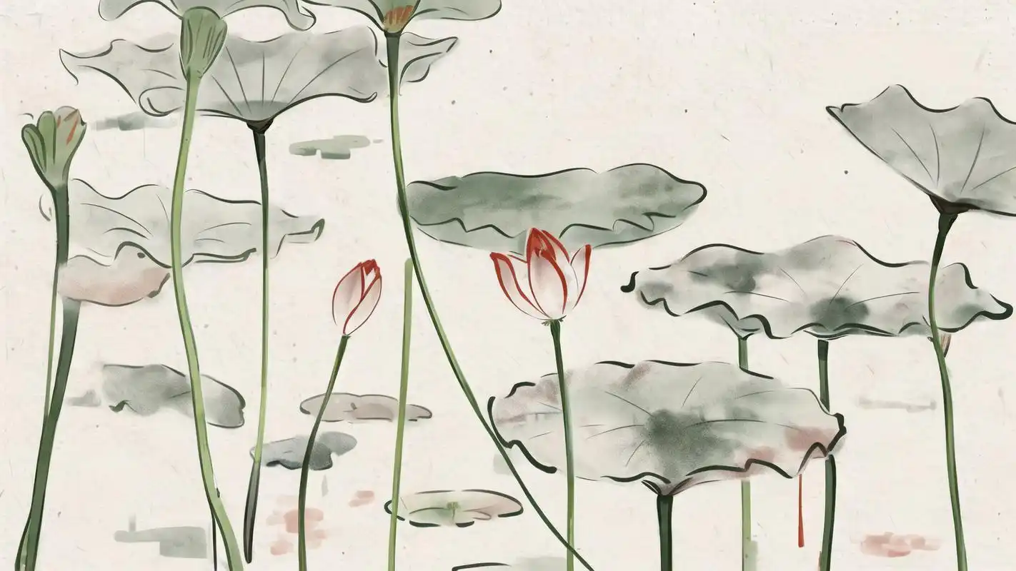 94古风仙气莲花壁纸,意境绝美91