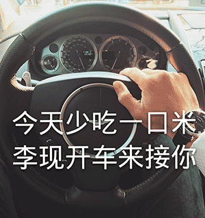 今天少吃一口米 李现开车来接我(李现表情包)