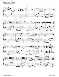 北京东路的日子-很好听的歌曲五线谱预览2