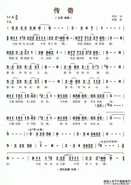【声乐】通俗歌曲简谱 - 元艺考
