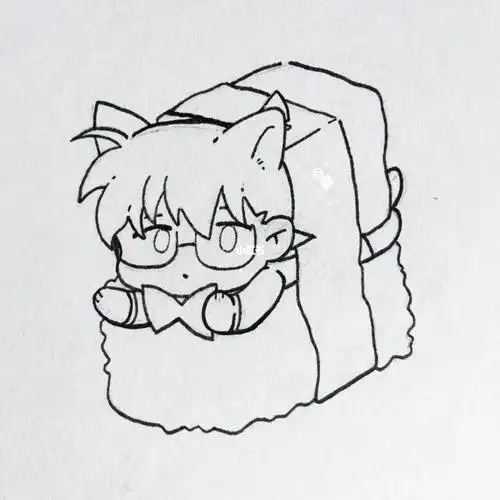 还是第一次画这么可爱的柯南#名侦探柯南  #手绘  #哈?