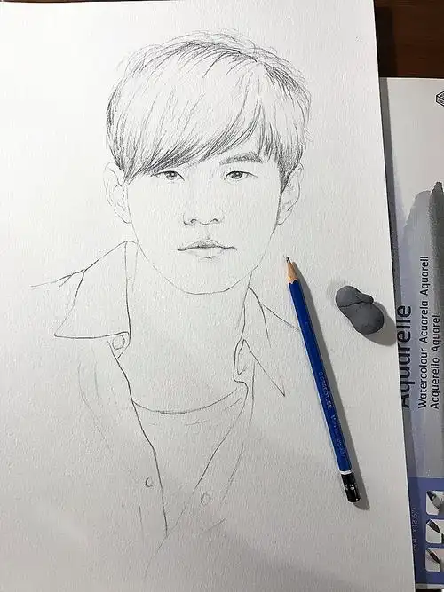 周杰伦手绘|纯艺术|绘画|颜莫mo - 原创作品 - 站酷 (zcool)