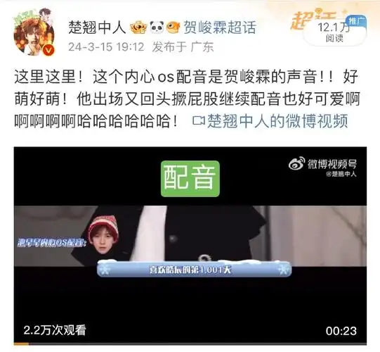 青年演员贺峻霖