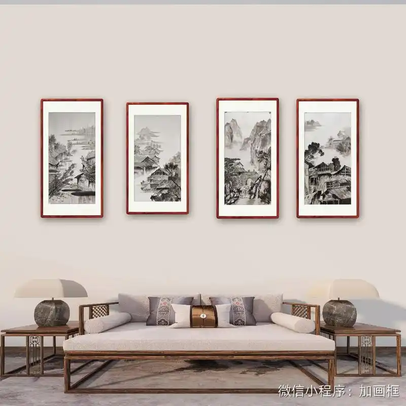 水墨山水画,或许是你家乡的老房子!#国画山水作品大全 #带你 - 抖音