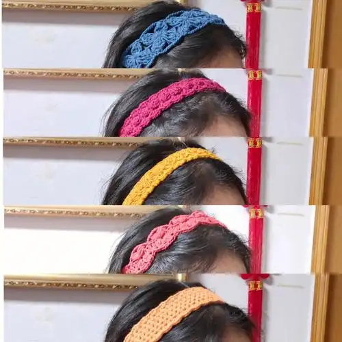 钩针编织发带交作业了附教程指路