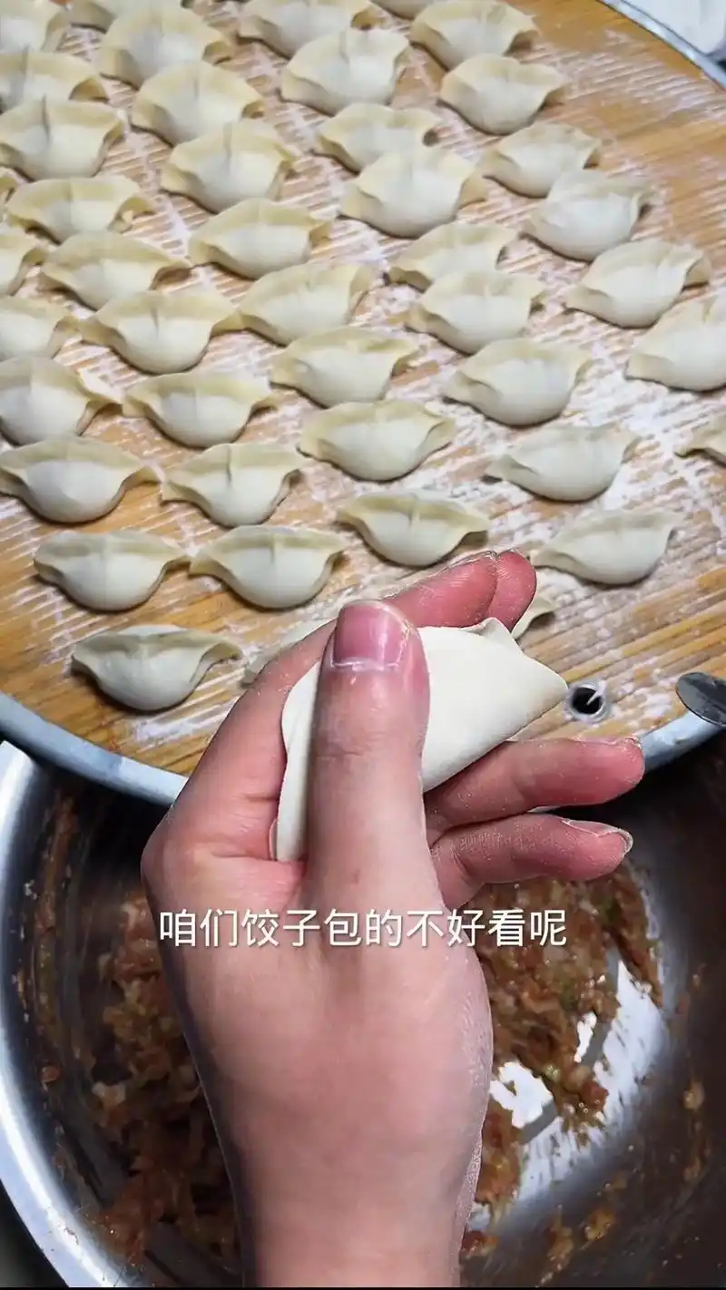 学会这个包饺子方法,分分钟拿下丈母娘#包饺子 #抖音图文来了 - 抖音
