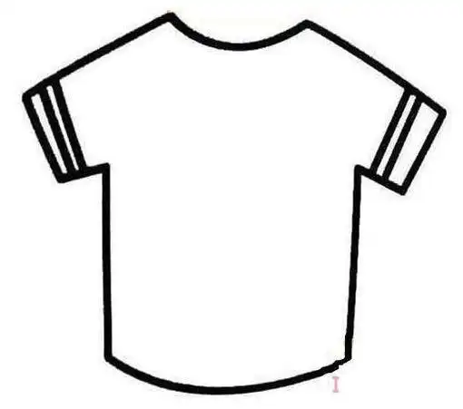 幼儿园儿童短袖简笔画