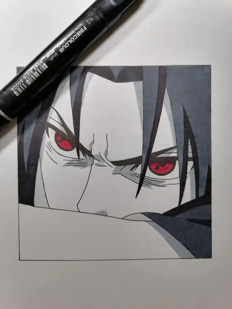 佐助 #火影忍者# #手绘教程# #佐助