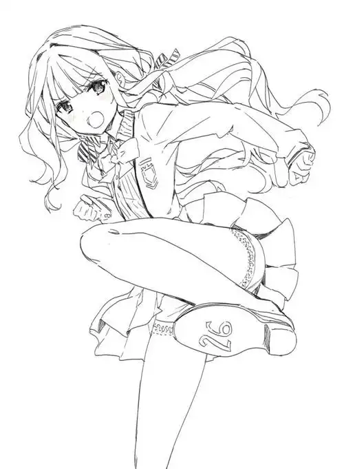 动漫人物素描画动漫人物素描学习女生图片